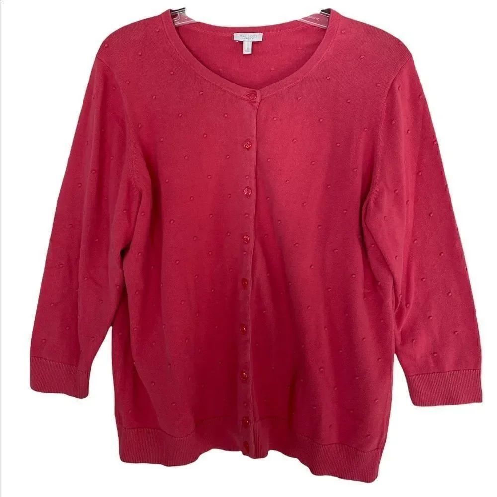 Talbots Woman Buttoned Down 3/4 Sleeve Cardigan